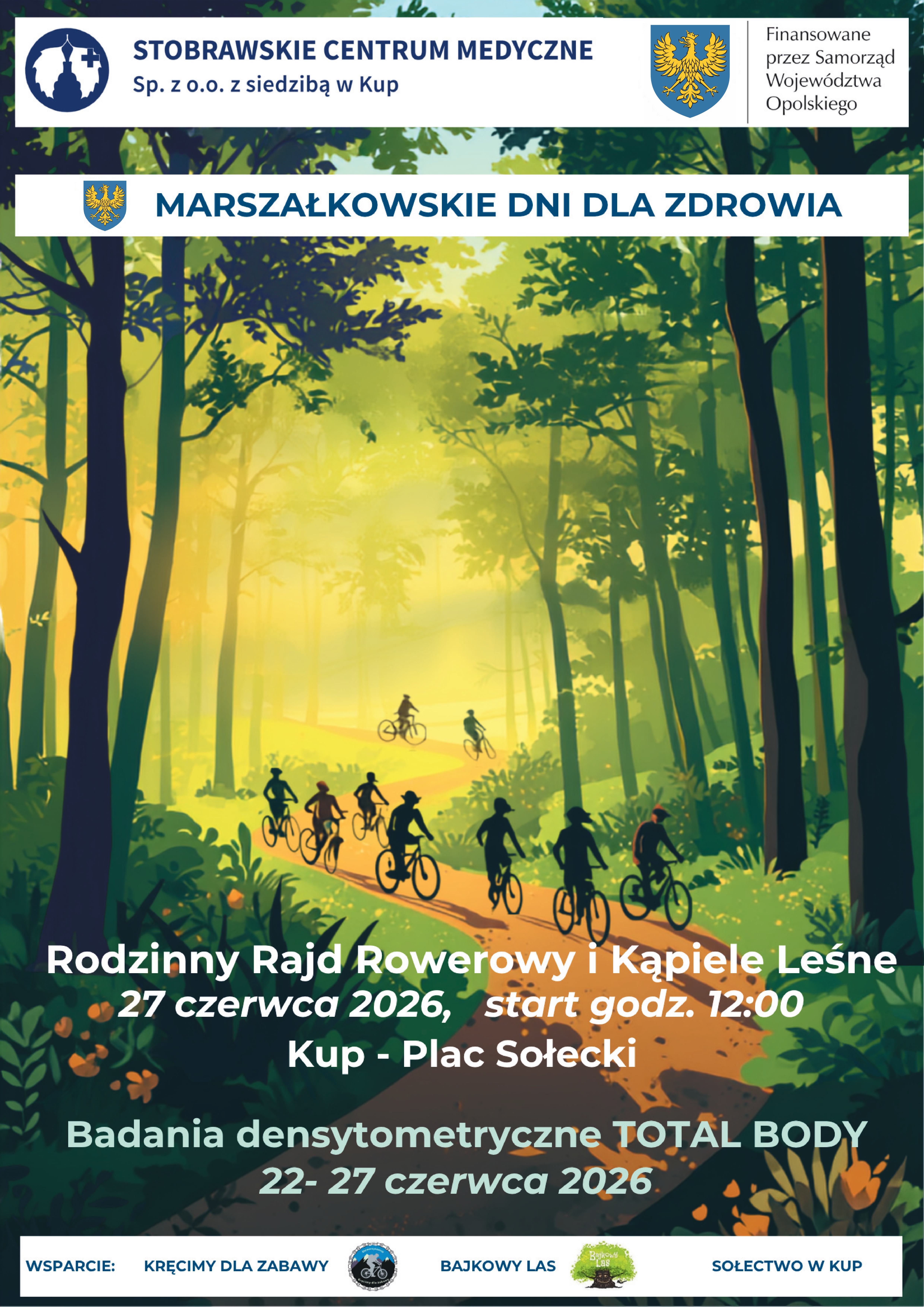 Leśne kąpiele, rodzinny rajd rowerowy i nowoczesne badania w Stobrawskim Centrum Medycznym