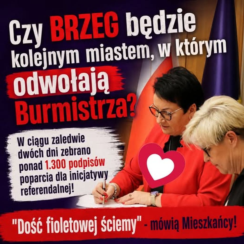 Brzeg po Nysie i Krakowie. Referendalna gorączka czy polityczna infekcja?