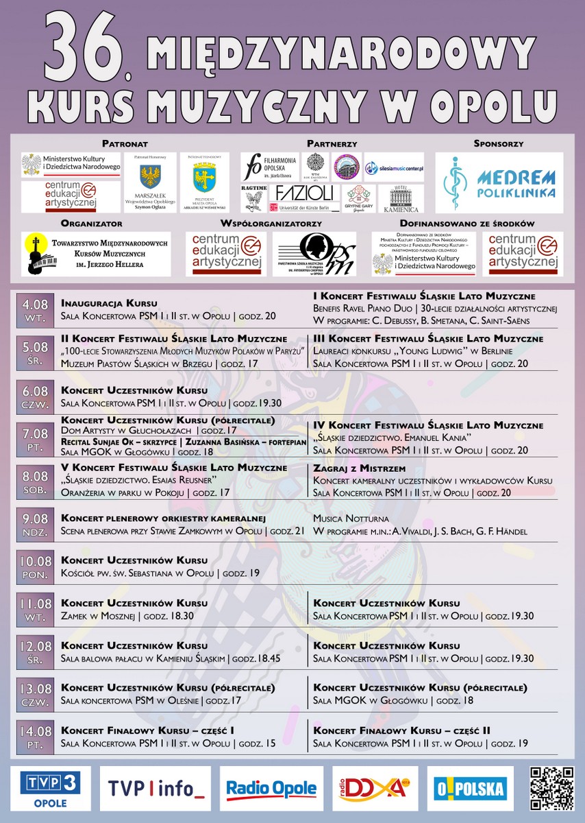 Muzyczne święto lata na Opolszczyźnie. Przed nami 36. Międzynarodowy Kurs Muzyczny i 19. Festiwal Śląskie Lato Muzyczne