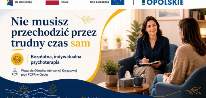 Nie trzeba zostać samemu z kryzysem. Powiat Opolski zapewnia bezpłatną psychoterapię