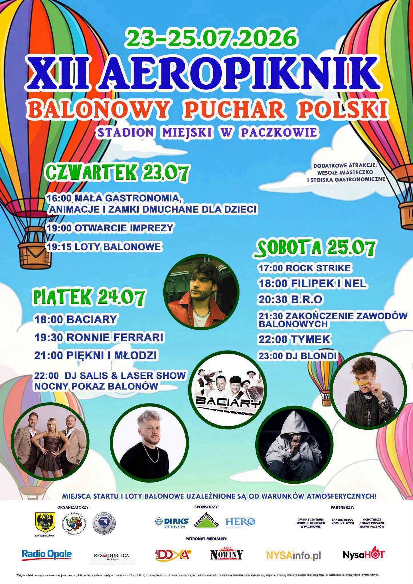 Kolorowe niebo znów nad Paczkowem. Balony wracają do rywalizacji po wietrznym falstarcie