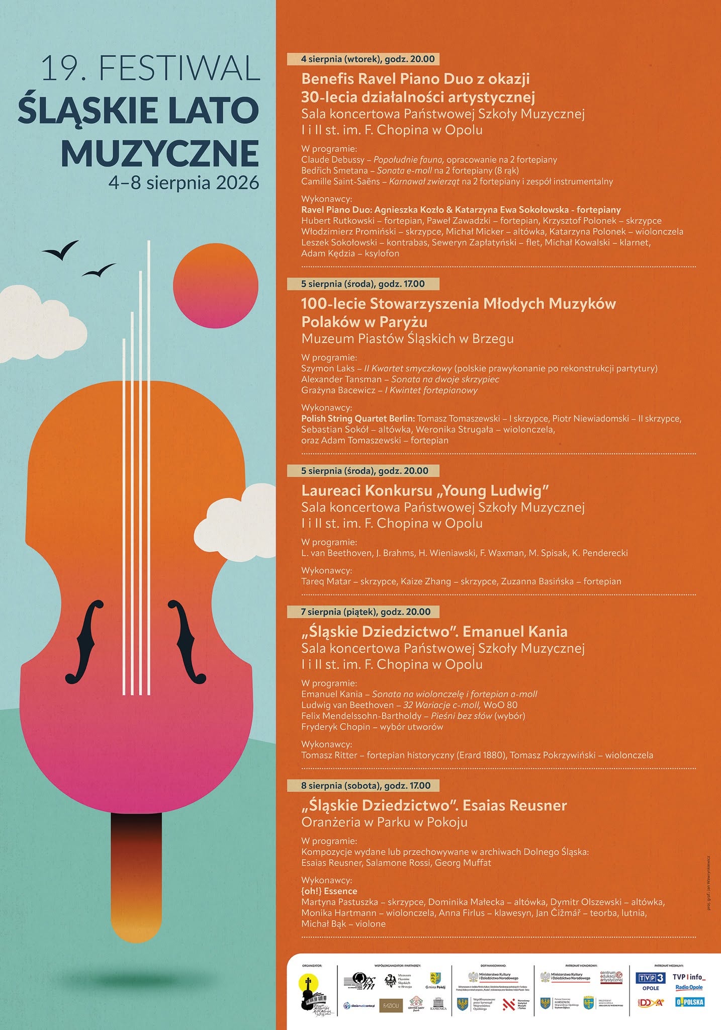 Muzyczne święto lata na Opolszczyźnie. Przed nami 36. Międzynarodowy Kurs Muzyczny i 19. Festiwal Śląskie Lato Muzyczne