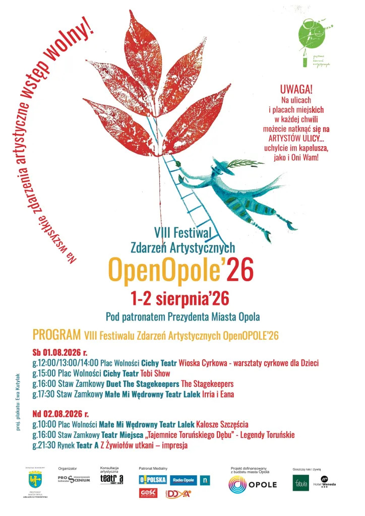 OpenOPOLE’26 ponownie ożywi centrum miasta. Teatr, cyrk i sztuka ulicy na wyciągnięcie ręki