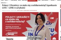 Od solidarności do niechęci. W niedzielę rozmowa o tym, co dzieje się między Polakami i Ukraińcami Od solidarności do niechęci. W niedzielę rozmowa o tym, co dzieje się między Polakami i Ukraińcami