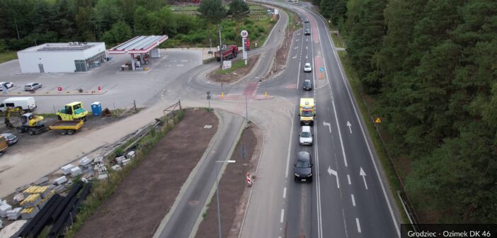 Finisz budowy ścieżki z Ozimka do Grodźca. Na DK46 nie ma już wahadła