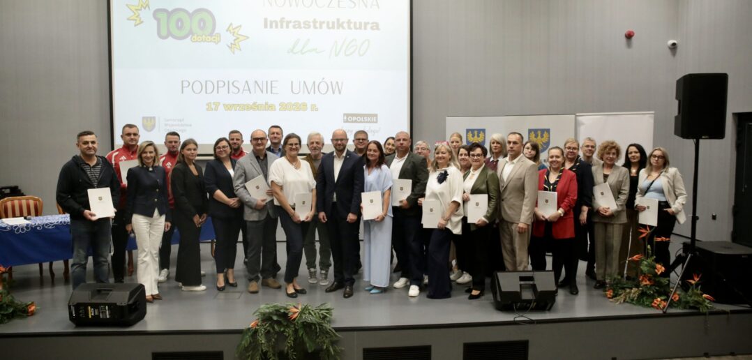 Milion złotych dla opolskich NGO. Sprzęt medyczny, remonty, komputery, łodzie i kamera ze sztuczną inteligencją Milion złotych dla opolskich NGO. Sprzęt medyczny, remonty, komputery, łodzie i kamera ze sztuczną inteligencją