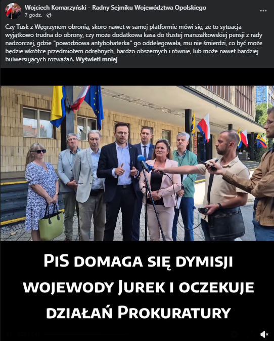 PiS już znalazł winnego powodzi. Teraz tylko prokurator i dymisja