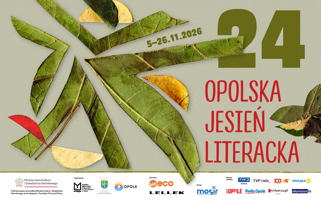 Listopad z pisarzami. Opolska Jesień Literacka zaprasza na dziesięć wieczorów
