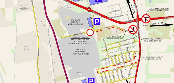 Na cmentarz bez pośpiechu. W Opolu zmiany na drogach i częstsze autobusy
