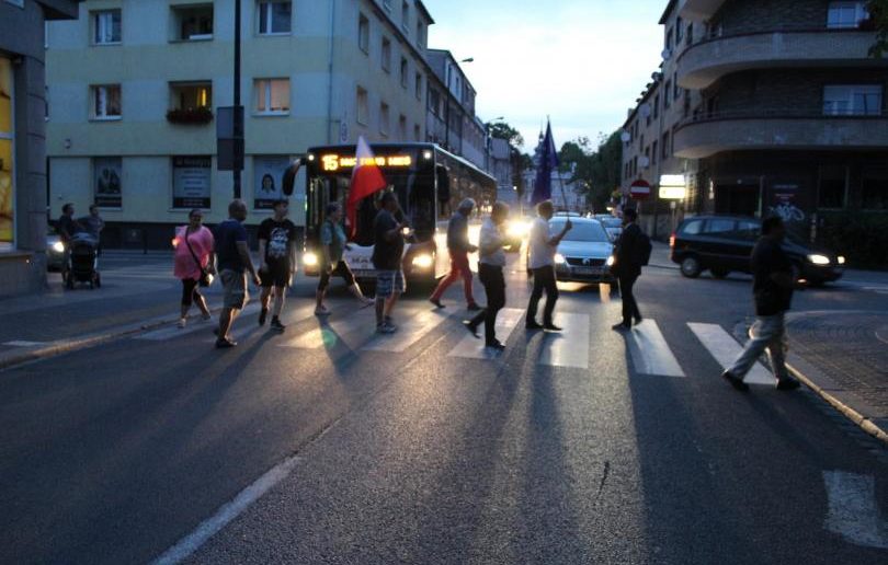 Kolejna blokada w Opolu &#8211; ulica Kołłątaja (film)