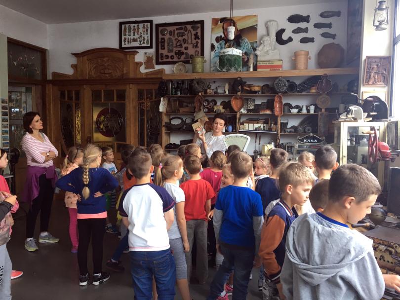 Uczniowie dobrzeńskiej podstawówki w Muzeum Chleba, Szkoły i Ciekawostek w Radzionkowie