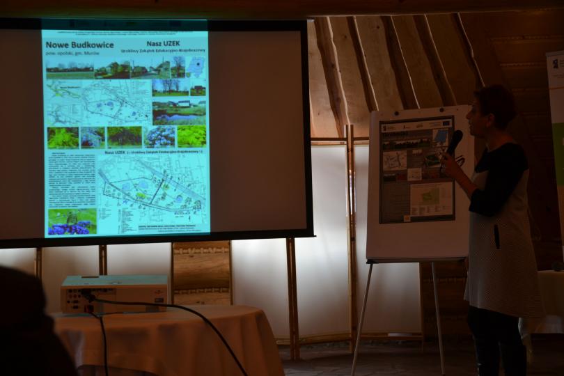 Prezentacja sołectw Gminy Murów podczas spotkania liderów odnowy wsi w Grodźcu